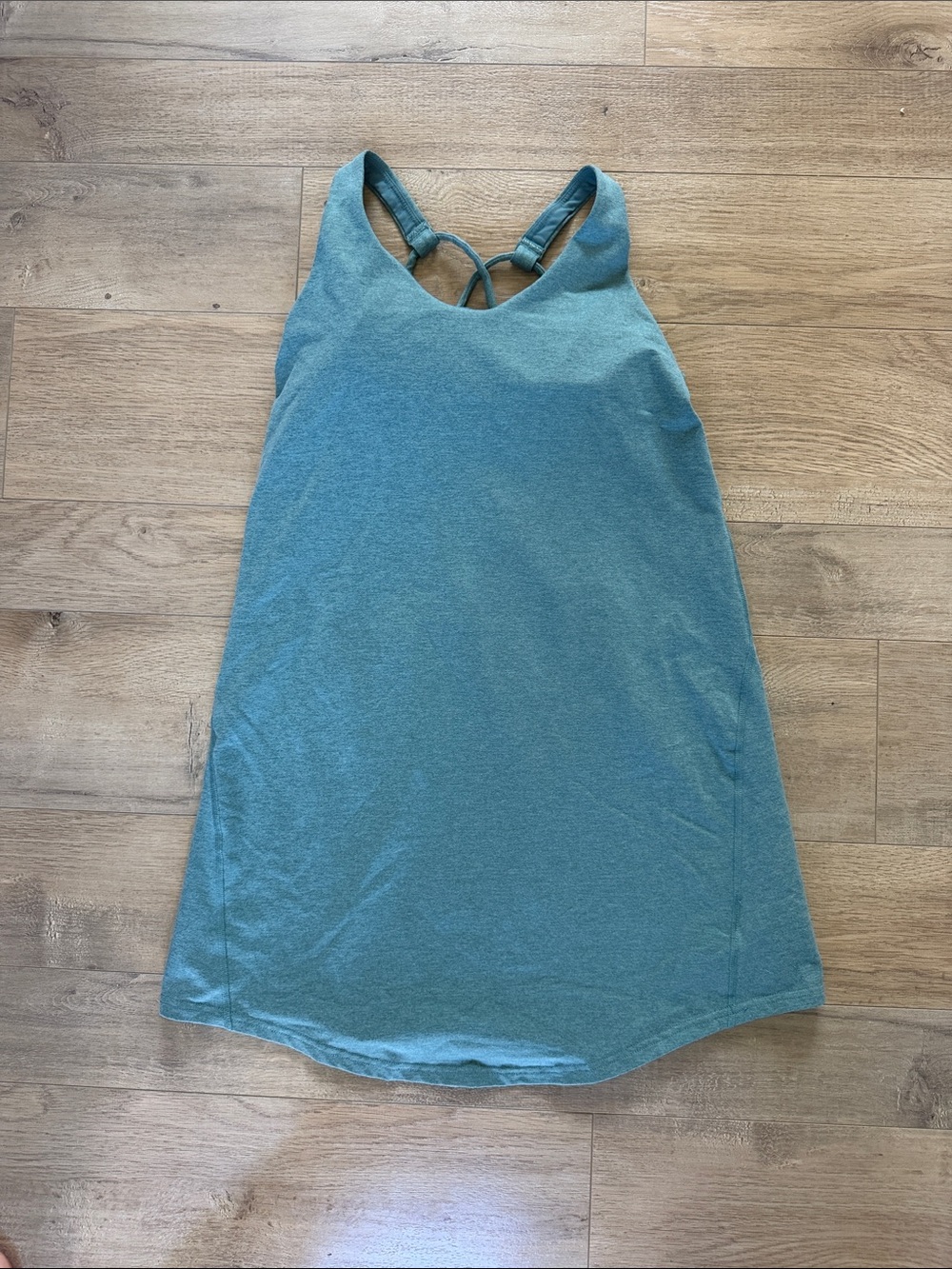 Prana Teal Racerback Mini Dress